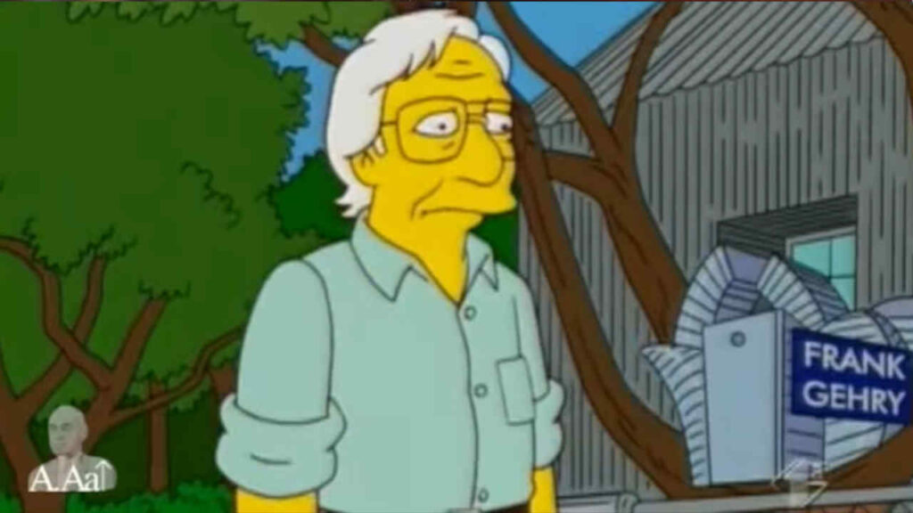 Frank Gehry nei Simpson: l’archi-star svelò cosa lo ha perseguitato, di quell’episodio Frank Gehry ne I Simpson