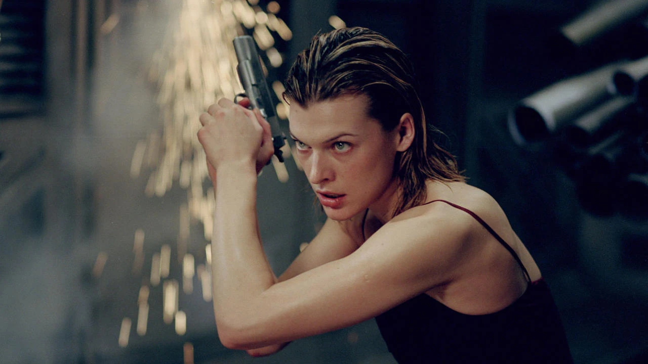 Milla Jovovich nel film Resident Evil.