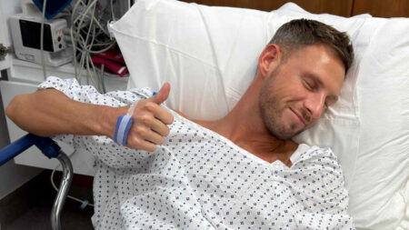 Fraser Olander in ospedale