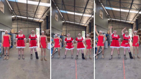 Operai australiani rifanno il balletto di Mean Girls