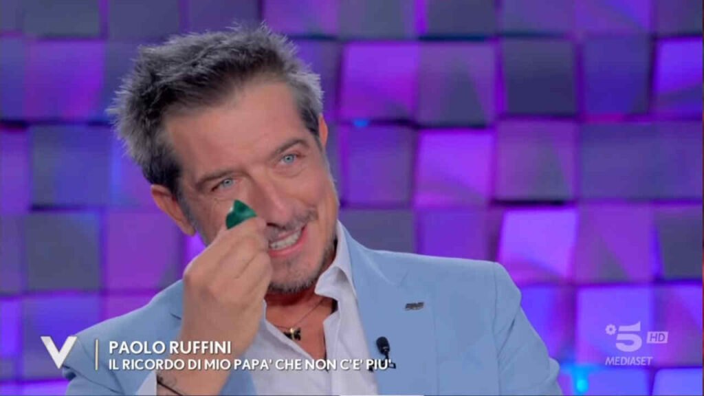 Paolo Ruffini con la malachite a Verissimo