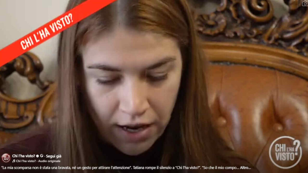 Tatiana Tramacere a Chi l'ha visto?