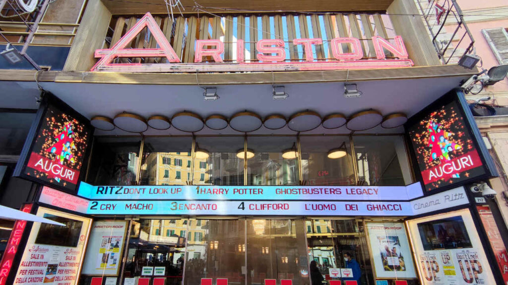 Il Teatro Ariston di Sanremo