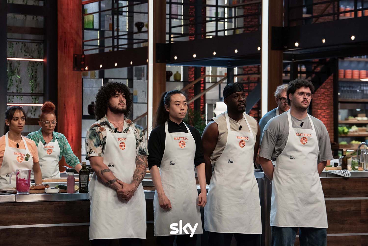 Una scena della settima puntata di Masterchef 15 (fonte: Sky)