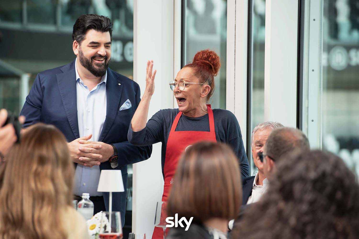 Una scena della settima puntata di Masterchef 15 (fonte: Sky)
