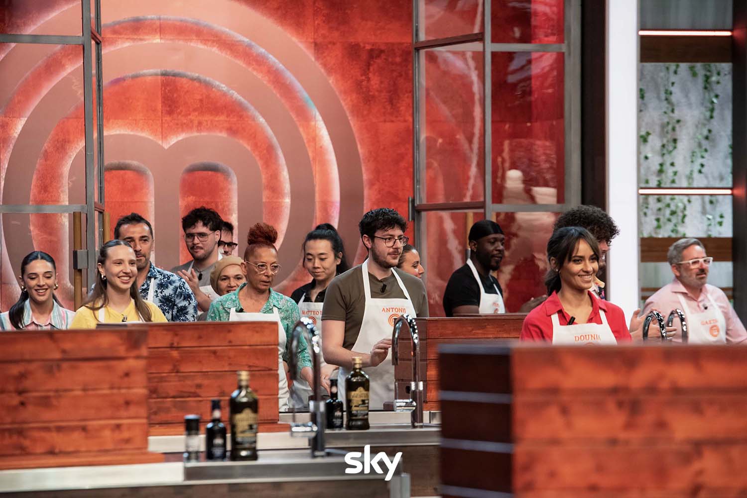 Una scena dell'ultimo episodio di Masterchef (fonte: Sky)