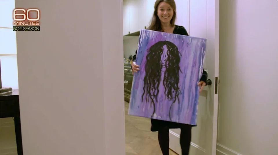 Un'amica di Jennifer Lawrence mostra un autoritratto dipinto dall'attrice quando aveva 16 anni