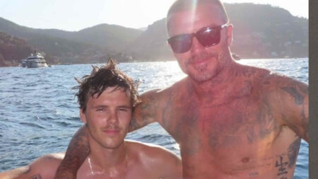 David Beckham e suo figlio Cruz