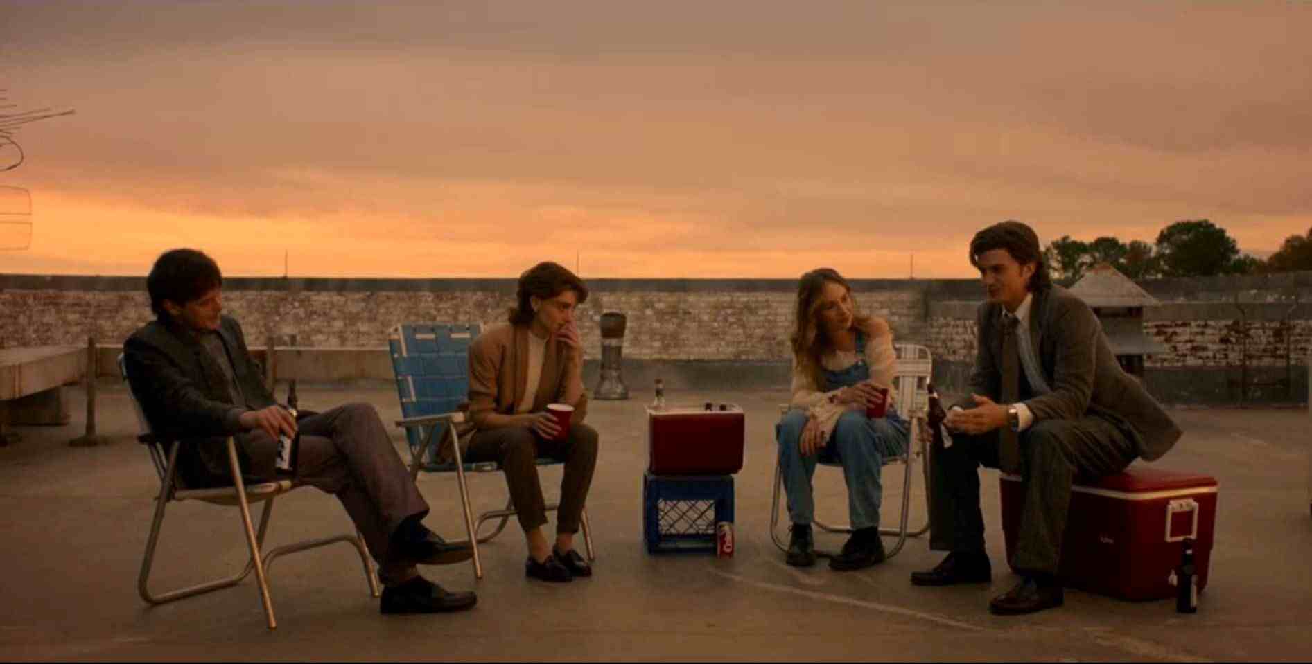 Steve, Nancy, Jonathan e Robin in Stranger Things 5