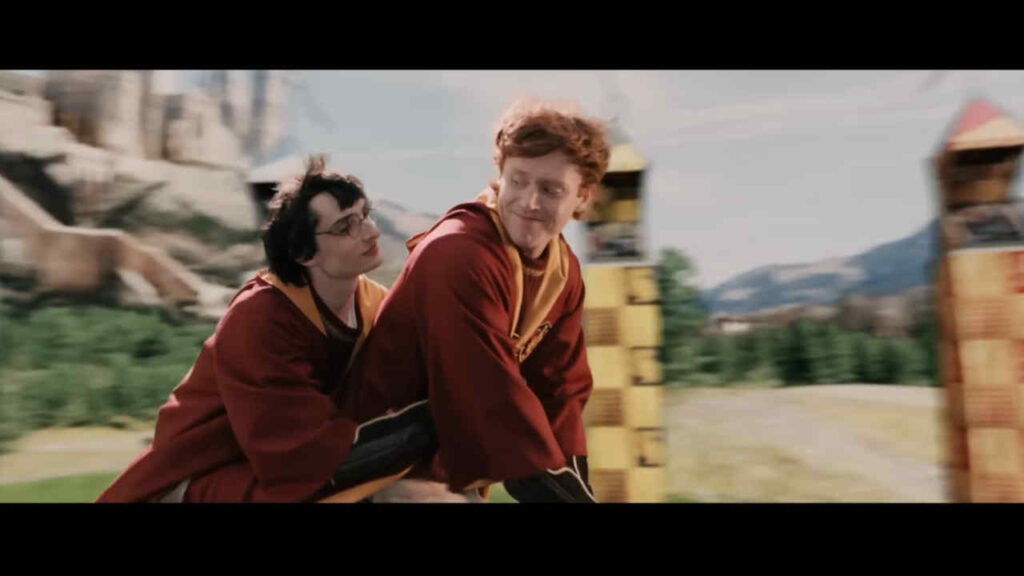 Finn Wolfhard nella parodia di Harry Potter