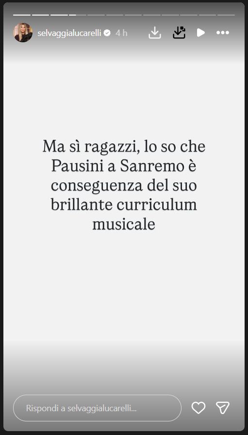 Il post di Selvaggia Lucarelli su Laura Pausini a Sanremo 2026