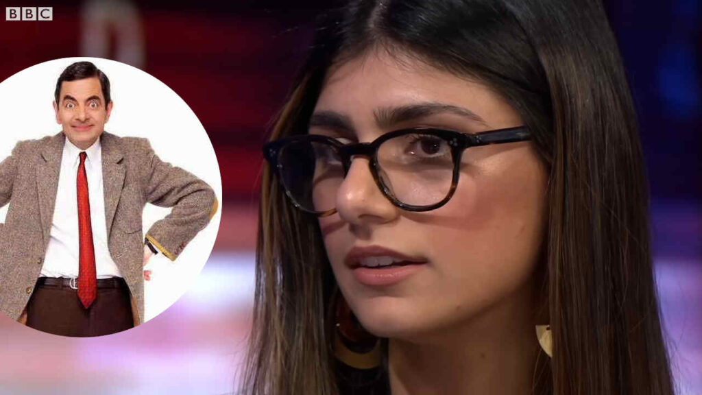 Mia Khalifa e Mr. Bean (Rowan Atkinson)