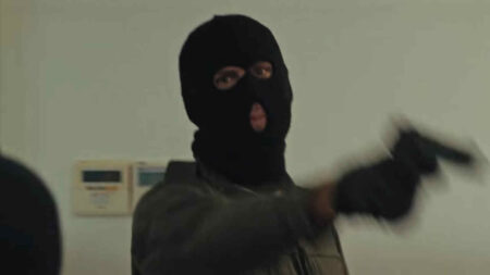 Un'immagine del provino per Run, con la finta rapina