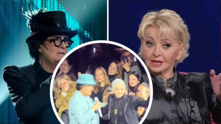 Renato Zero ed Enrica Bonaccorti