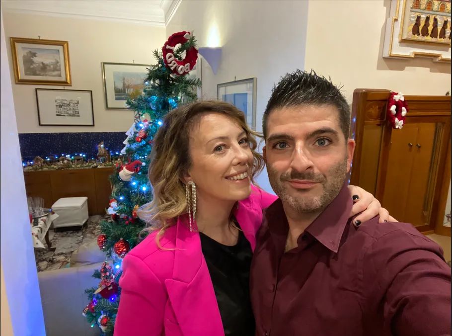 Sarah Silvestri con suo marito