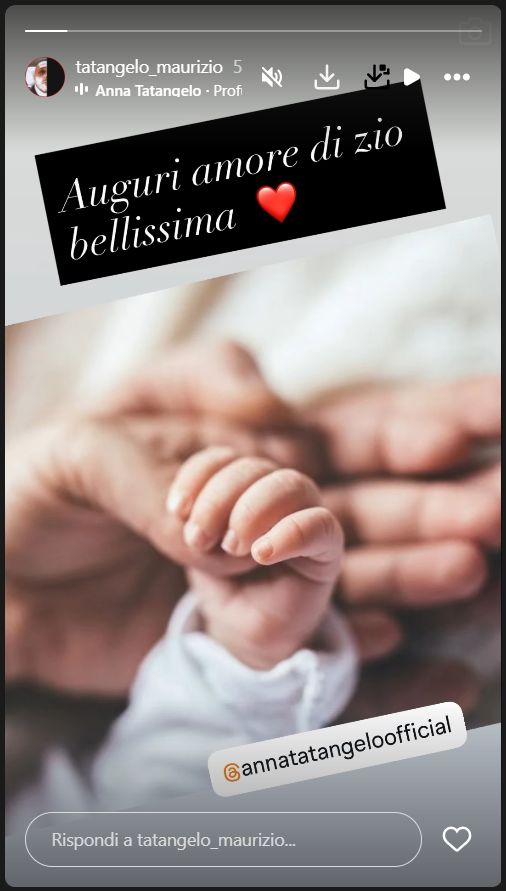 Figlia di Anna Tatangelo