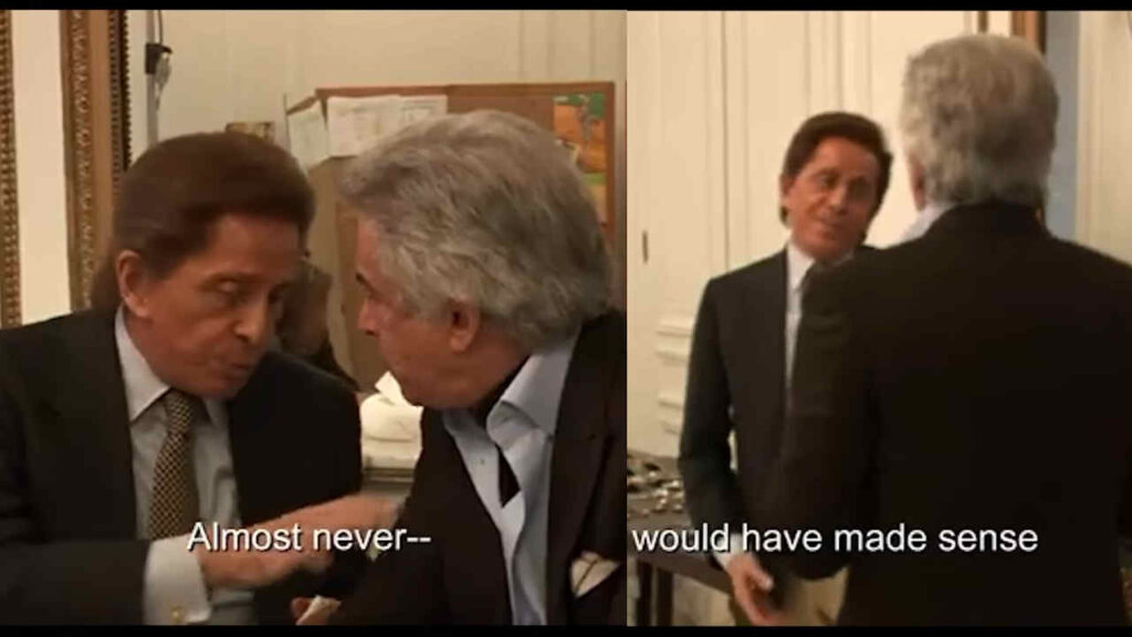 Valentino Garavani e Giancarlo Giammetti