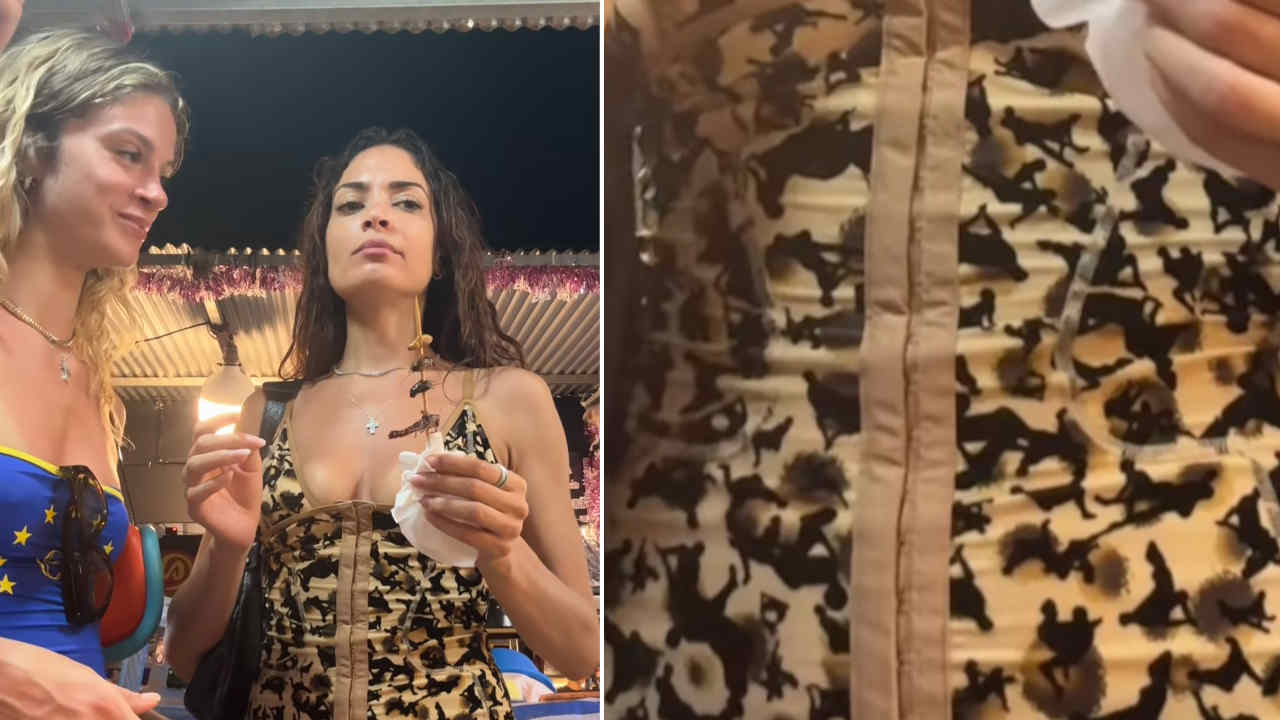 La stampa kamasutra dell'abito di Elodie