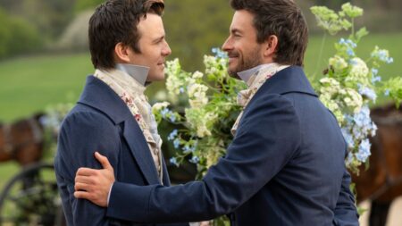 Una scena di Bridgerton 4 (fonte: Netflix)