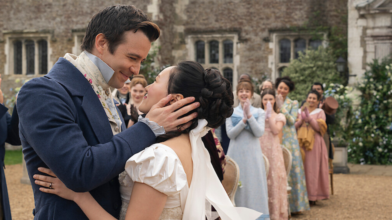 Una scena di Bridgerton 4 (fonte: Netflix)