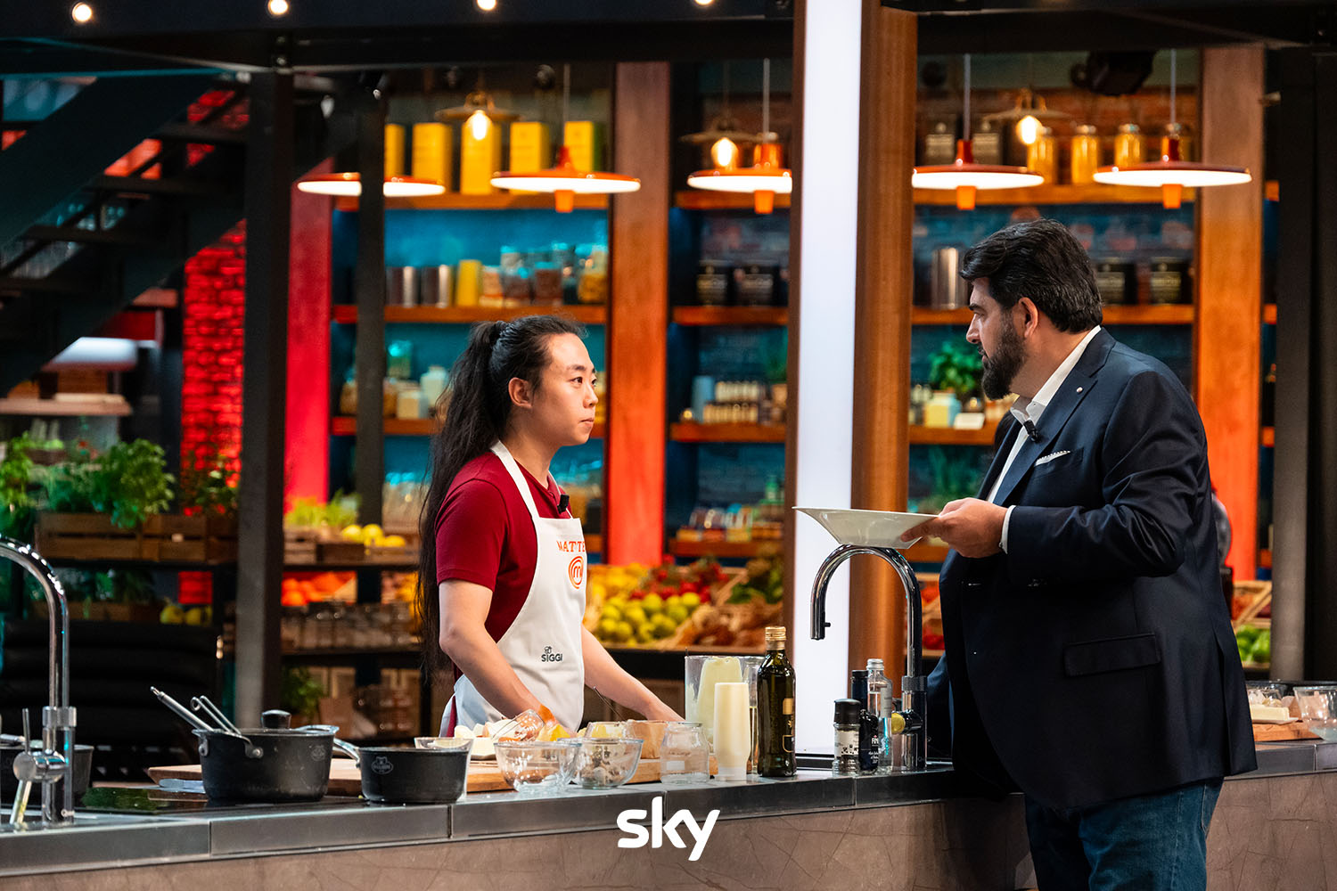 Una scena dell'ultima puntata di MasterChef (fonte: Sky)