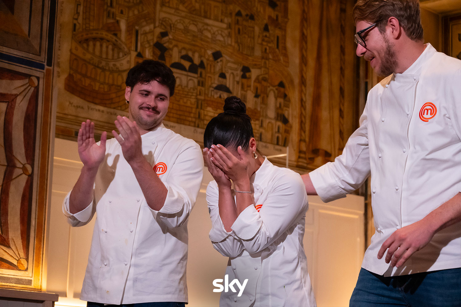Una scena dell'episodio di ieri di Masterchef (Fonte: Sky)