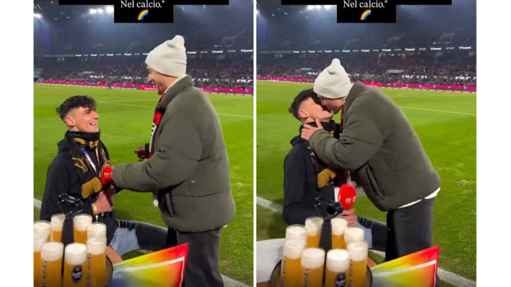 L’arbitro chiede al compagno di sposarlo in campo: il sì davanti a migliaia di tifosi (VIDEO) L'arbitro Pascal Kaiser e il suo compagno Moritz