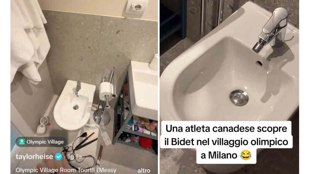 i bidet negli alloggi del villaggio olimpico a Milano