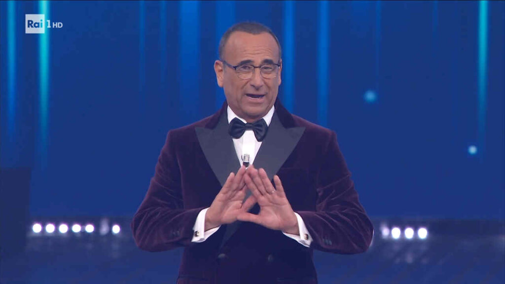 Carlo Conti a Sanremo 2026
