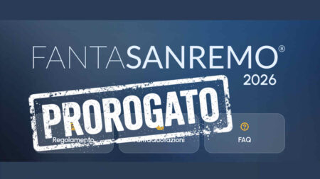 Fantasanremo 2026 prorogato