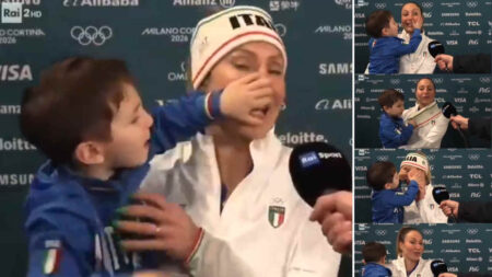 Francesca Lollobrigida replica ai commenti cattivi sul video col figlio: “Ci sono rimasta male” Francesca Lollobrigida con il figlio Tommaso