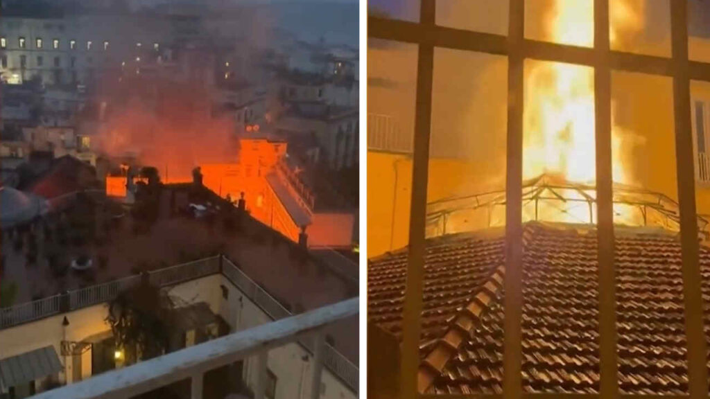 Incendio al Teatro Sannazaro