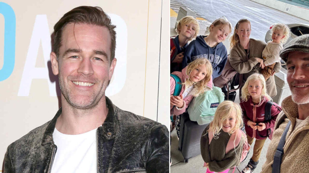 James Van Der Beek con i figli
