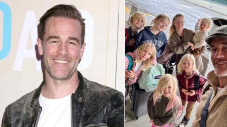 James Van Der Beek con i figli