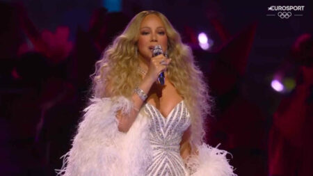 Mariah Carey alla cerimonia di apertura delle Olimpiadi di Milano Cortina 2026