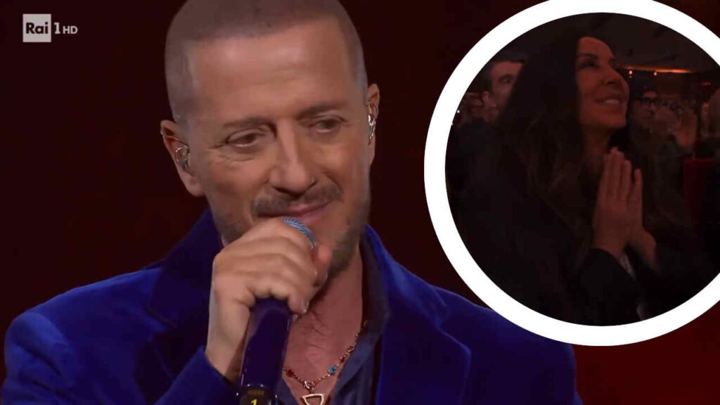 Raf e sua moglie Gabriella Labate a Sanremo 2026