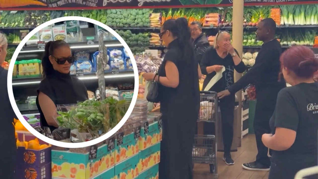 Rihanna fa la spesa al supermercato