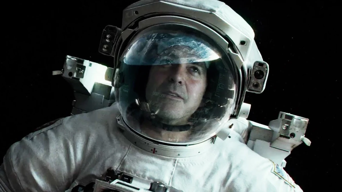 George Clooney in Gravity.