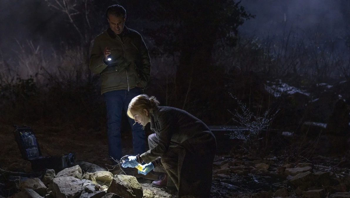 Una scena della serie tv Scarpetta.