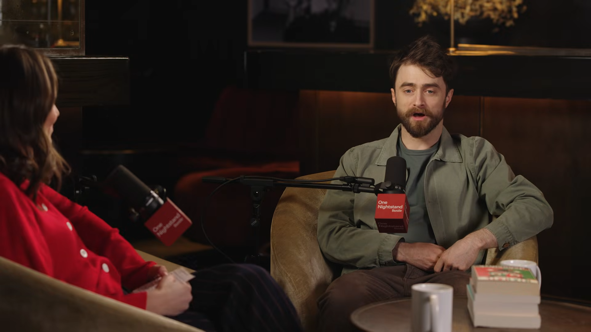 Un frame dell'intervista a Daniel Radcliffe (fonte: Youtube)