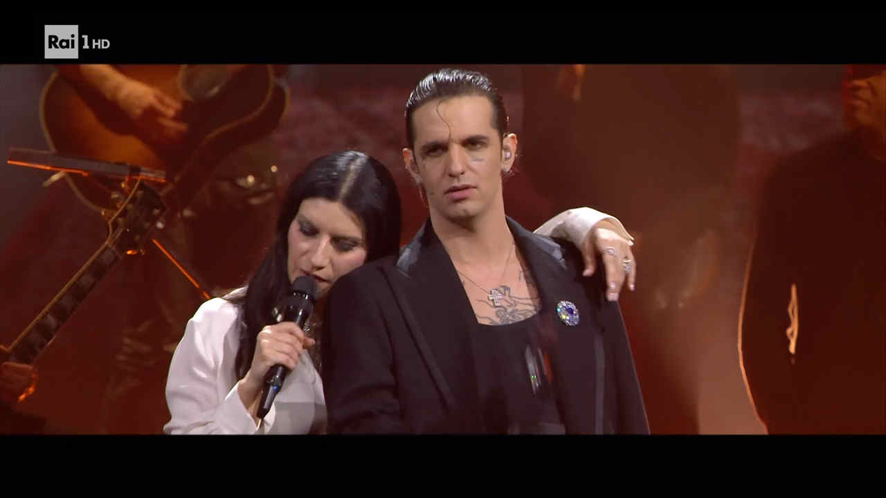 Achille Lauro e Laura Pausini a Sanremo 2026