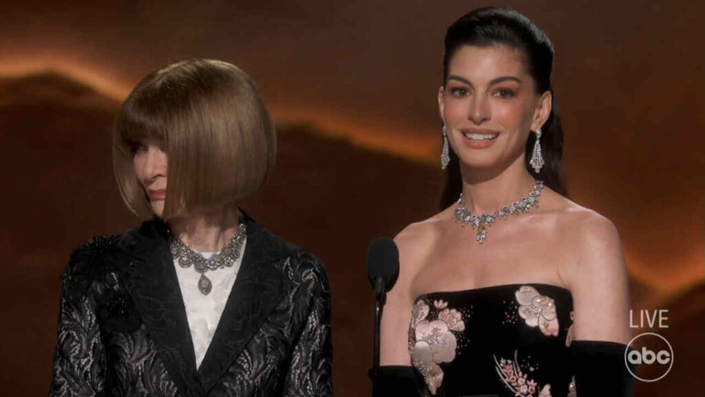 Anne Hathaway e Anna Wintour agli Oscar 2026