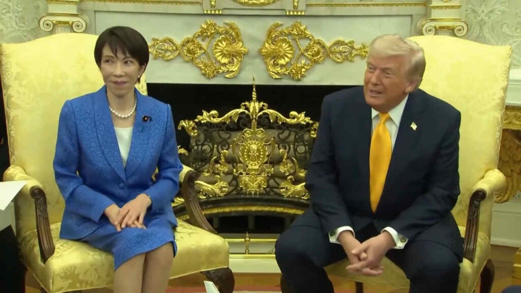 Donald Trump e Sanae Takaichi