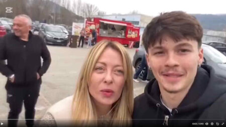 Giorgia Meloni e Filippo Moini
