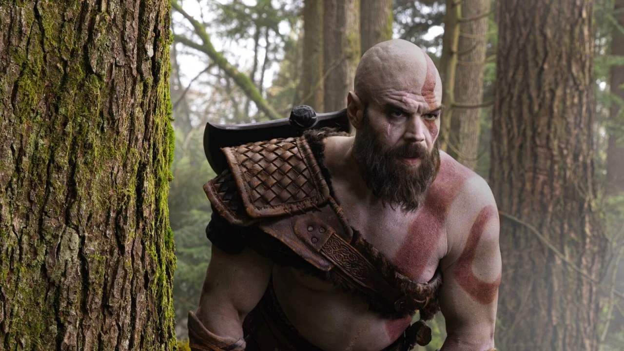 Un particolare della prima foto di God of War (fonte: Prime Video)