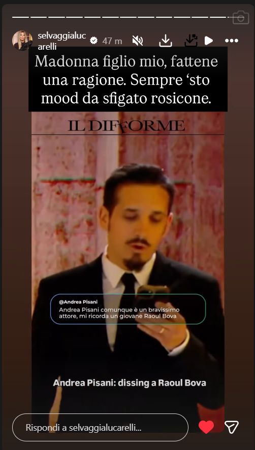 Il post della Lucarelli su Andrea Pisani