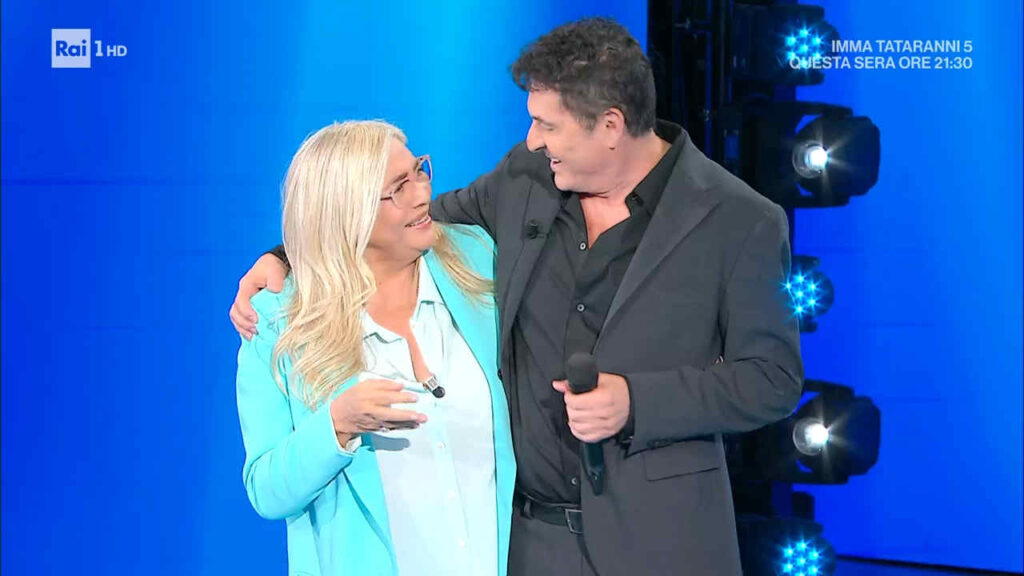 Mara Venier e Teo Mammucari a Domenica In