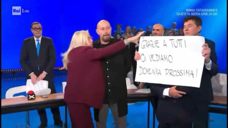 Mara Venier e Teo Mammucari a Domenica In