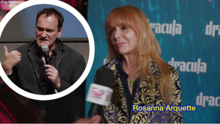 Rosanna Arquette e Quentin Tarantino