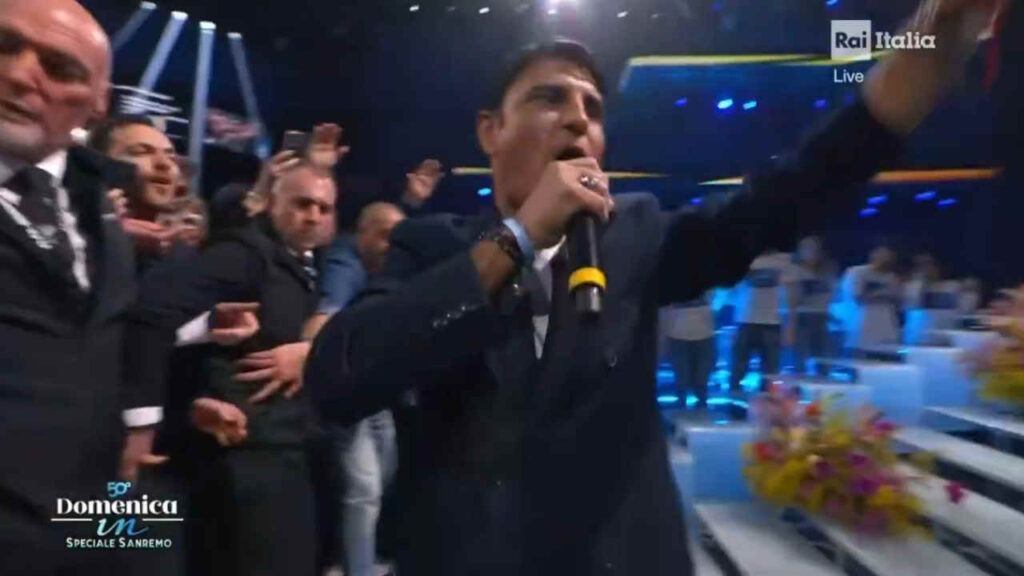 Sal Da Vinci cade a Domenica In - Sanremo 2026